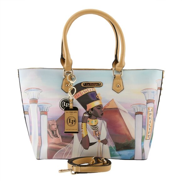 La Philipe Handbag "Egyptian Princess" 100% Vegan Leather, Hand Designed - Picture 1 of 5